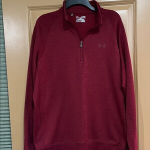 Under Armour Burgundy Cold  Gear Half-Zip Pullover XL/TG